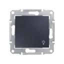 Schneider Electric Sedna SDN0900170 Выключатель однокнопочный "Свет" (10 А, под рамку, скрытая установка, графит)
