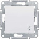 Schneider Electric Sedna SDN0900321 Выключатель однокнопочный "Свет" (10 А, IP44, под рамку, скрытая установка, белый)