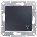 Schneider Electric Sedna SDN0900370 Выключатель однокнопочный "Свет" (10 А, IP44, под рамку, скрытая установка, графит)