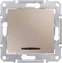 Schneider Electric Sedna SDN0401168 Переключатель одноклавишный с красной подсветкой (10 А, под рамку, скрытая установка, титан)