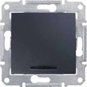 Schneider Electric Sedna SDN0401170 Переключатель одноклавишный с красной подсветкой (10 А, под рамку, скрытая установка, графит)