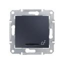 Schneider Electric Sedna SDN1600470 Кнопка для звонка (10 А, под рамку, синяя подсветка, скрытая установка, графит)