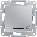 Schneider Electric Sedna SDN1700160 Кнопка для звонка (10 А/12 В, под рамку, синяя подсветка, скрытая установка, алюминий)
