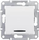 Schneider Electric Sedna SDN0201221 Выключатель одноклавишный с красной подсветкой (16 А, под рамку, 2P, скрытая установка, белый)