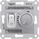 Schneider Electric Sedna SDN6000160 Термостат для электронагревательных приборов +5…+30°С (10 А, 220 В, под рамку, скрытая установка, алюминий)