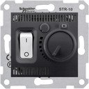 Schneider Electric Sedna SDN6000370 Термостат для теплых полов +5…+50°С (10 А, 220 В, под рамку, скрытая установка, графит)
