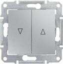 Schneider Electric Sedna SDN1300360 Выключатель для жалюзи (10 А, с фиксацией, под рамку, скрытая установка, алюминий)