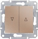 Schneider Electric Sedna SDN1300368 Выключатель для жалюзи (10 А, с фиксацией, под рамку, скрытая установка, титан)