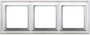 Jung Eco profi Deco EPD483WW Рамка 3-постовая (горизонтальная, белая)