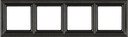 Jung Eco profi Deco EPD484AN Рамка 4-постовая (горизонтальная, антрацит)