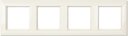 Jung Eco profi EP484 Рамка 4-постовая (горизонтальная, слоновая кость)