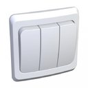 Schneider Electric Этюд BC10-003B Выключатель трехклавишный (10 А, в сборе, скрытая установка, белый)