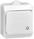 Schneider Electric Этюд KA10-041B Кнопка для звонка (10 А, IP44, в сборе, открытая установка, белый)