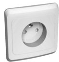 Schneider Electric Этюд PC16-002B Розетка одинарная со шторками (16 А, в сборе, скрытая установка, белая)