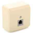 Schneider Electric Этюд KOMA-001K Розетка компьютерная (RJ45, в сборе, открытая установка, кремовая)