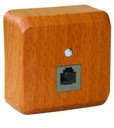 Schneider Electric Этюд KOMA-001T Розетка компьютерная (RJ45, в сборе, открытая установка, бук)
