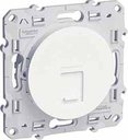 Schneider Electric Odace S52R471 Розетка компьютерная (RJ45, cat.5e, под рамку, скрытая установка, белая)