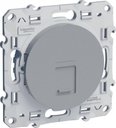 Schneider Electric Odace S53R471 Розетка компьютерная (RJ45, cat.5e, под рамку, скрытая установка, алюминий)