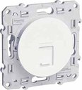 Schneider Electric Odace S52R475 Розетка компьютерная (RJ45, cat.6, под рамку, скрытая установка, белая)