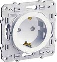 Schneider Electric Odace S52R037 Розетка с заземляющим контактом (16 А, под рамку, скрытая установка, шторки, белая)