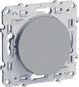 Schneider Electric Odace S53R203 Переключатель одноклавишный (10 А, с возм. подсветки, под рамку, скрытая установка, алюминий)