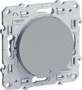 Schneider Electric Odace S53R263 Переключатель одноклавишный с подсветкой (10 А, под рамку, скрытая установка, алюминий)