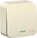 Schneider Electric Blanca BLNVA061102 Выключатель одноклавишный с подсветкой (6 А, в сборе, открытая установка, молоко)