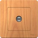 Schneider Electric Blanca BLNTS000015 Розетка телевизионная (TV, в сборе, скрытая установка, ясень)
