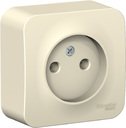 Schneider Electric Blanca BLNRA000112 Розетка одинарная с изоляционной пластиной (16 А, в сборе, открытая установка, молоко)
