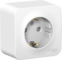 Schneider Electric Blanca BLNRA011111 Розетка одинарная с заземляющим контактом и изоляционной пластиной (16 А, в сборе, шторки, открытая установка, белая)