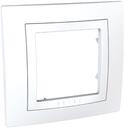 Schneider Electric Unica MGU2.002.18 Рамка 1-постовая с декоративным элементом (белая)