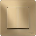 Schneider Electric Blanca BLNVS010504 Выключатель двухклавишный (10 А, в сборе, скрытая установка, титан)