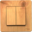 Schneider Electric Blanca BLNVS010505 Выключатель двухклавишный (10 А, в сборе, скрытая установка, ясень)