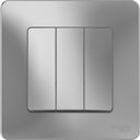 Schneider Electric Blanca BLNVS100503 Выключатель трехклавишный (10 А, в сборе, скрытая установка, алюминий)