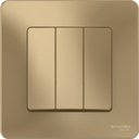 Schneider Electric Blanca BLNVS100504 Выключатель трехклавишный (10 А, в сборе, скрытая установка, титан)