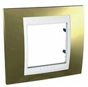 Schneider Electric Unica Хамелеон MGU66.002.804 Рамка 1-постовая (белый/золото)