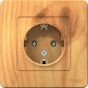 Schneider Electric Blanca BLNRS001015 Розетка с заземляющим контактом (16 А, в сборе, скрытая установка, ясень)