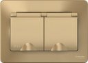 Schneider Electric Blanca BLNRS441124 Розетка двойная с заземляющим контактом (16 А, IP44, в сборе, шторки, крышка, скрытая установка, титан)