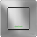 Schneider Electric Blanca BLNVS010613 Переключатель одноклавишный (10 А, в сборе, подсветка, скрытая установка, алюминий)