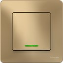 Schneider Electric Blanca BLNVS010614 Переключатель одноклавишный (10 А, в сборе, подсветка, скрытая установка, титан)