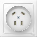 Schneider Electric Blanca BLNSR003241 Розетка силовая трехфазная (32 А, 3P+E, в сборе, скрытая установка, белая)