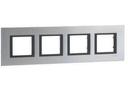 Schneider Electric Unica Class MGU68.008.7A1 Рамка 4-постовая (серебристый алюминий)