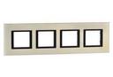 Schneider Electric Unica Class MGU68.008.7A2 Рамка 4-постовая (лунный алюминий)