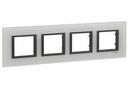 Schneider Electric Unica Class MGU68.008.7C2 Рамка 4-постовая (белое стекло)