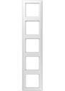 Jung AS500 AS585WW Рамка 5-постовая (универсальная, белая)
