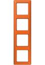 Jung AS500 AS584BFO Рамка 4-постовая (универсальная, ударопрочная, оранжевая)