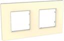 Schneider Electric Unica Quadro MGU2.704.25 Рамка 2-постовая (бежевая)