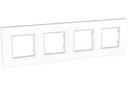 Schneider Electric Unica Quadro MGU2.708.18 Рамка 4-постовая (белая)