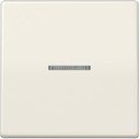 Jung AS500 AS591KO5BF Клавиша одиночная c линзой (ударопрочная, слоновая кость)