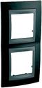 Schneider Electric Unica Top MGU66.004V.293 Рамка 2-постовая (вертикальная, графит/родий)